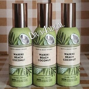 3X Bath & Body Works WAIKIKI BEACH COCONUT Concentrated Room